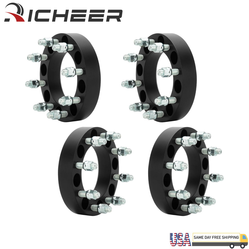 4pcs 2 inch 8x6.5 to 8x6.5 Wheel Spacers For Dodge Ram 2500 3500 Ford F250 F350