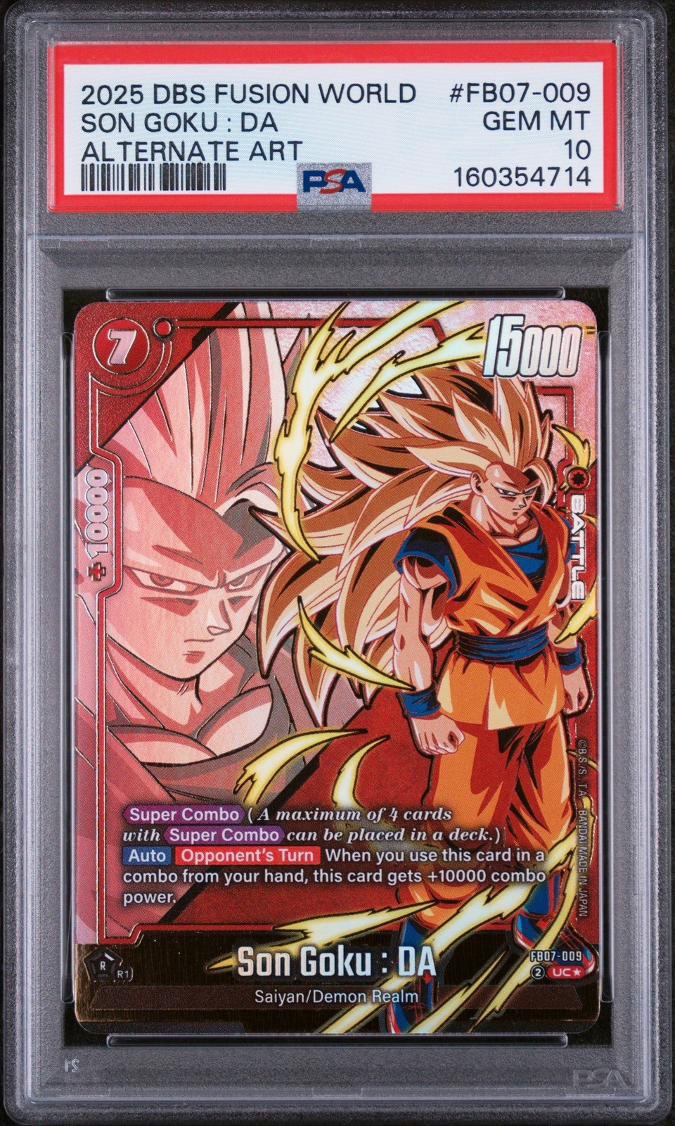 2025 Dragon Ball Son Goku : DA FB07-009 Alternate Art PSA 10 2025 Dragon Ball Son Goku : DA FB07-009 Alternate Art PSA 10