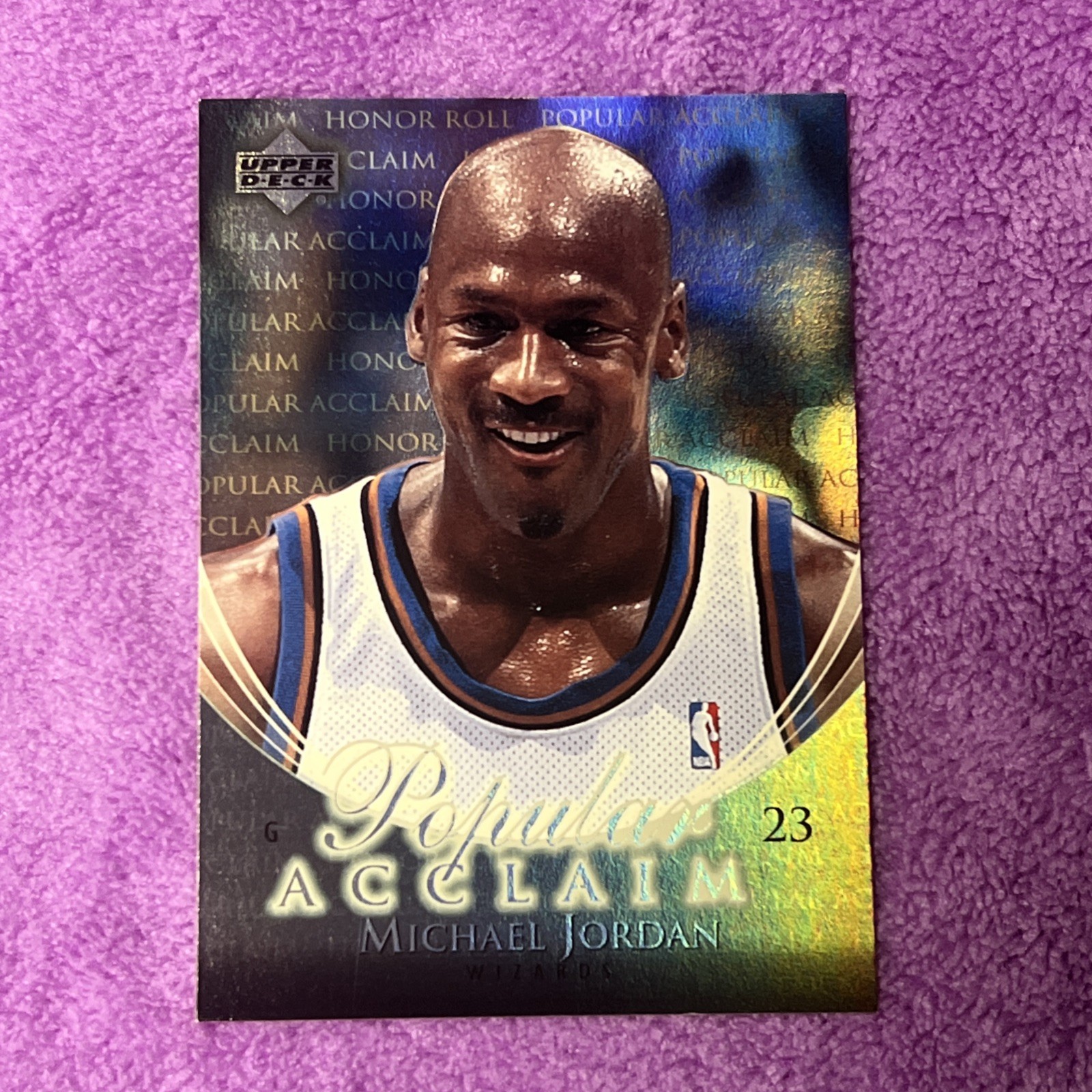 2002-03 Upper Deck Honor Roll Popular Acclaim Michael Jordan #PA1 Bulls Wizards