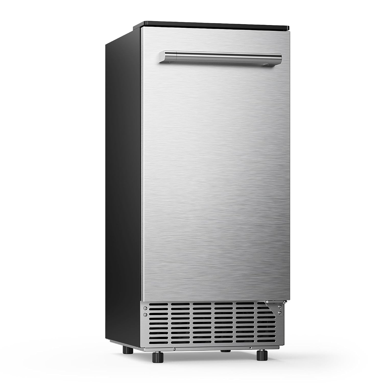 Commercial Ice Maker Machine, 80lbs/24H Stainless Steel Under Counter Auto-Clean