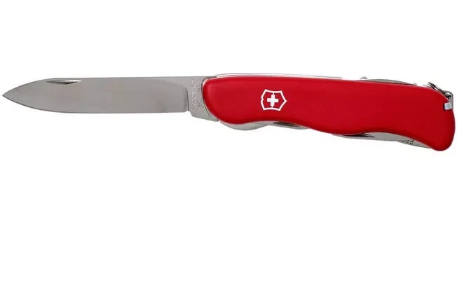 New Victorinox Swiss Army 111mm Knife :  FORESTER RED Non-Serrated 0.8363