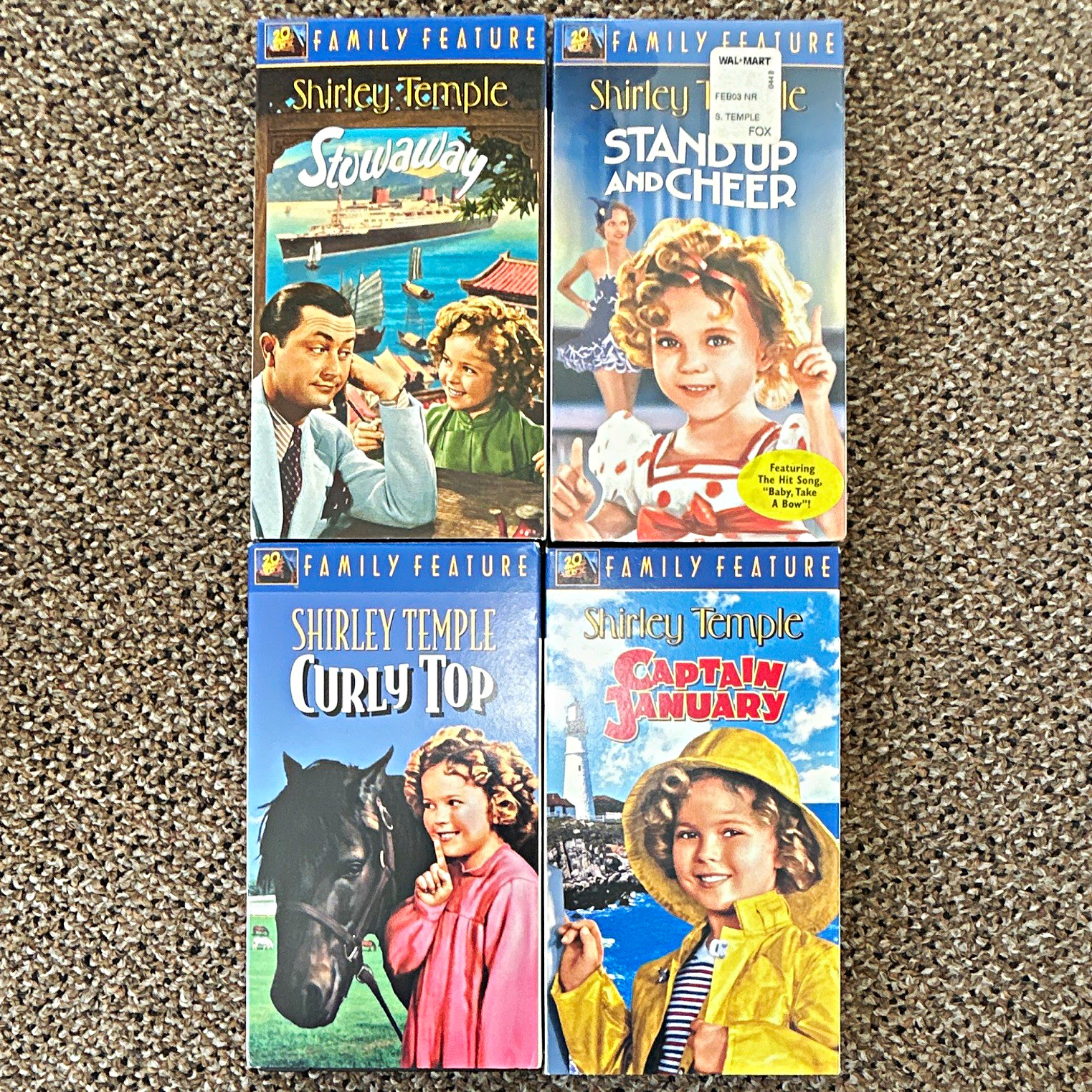 Vintage Shirley Temple Family Feature VHS Lot 4