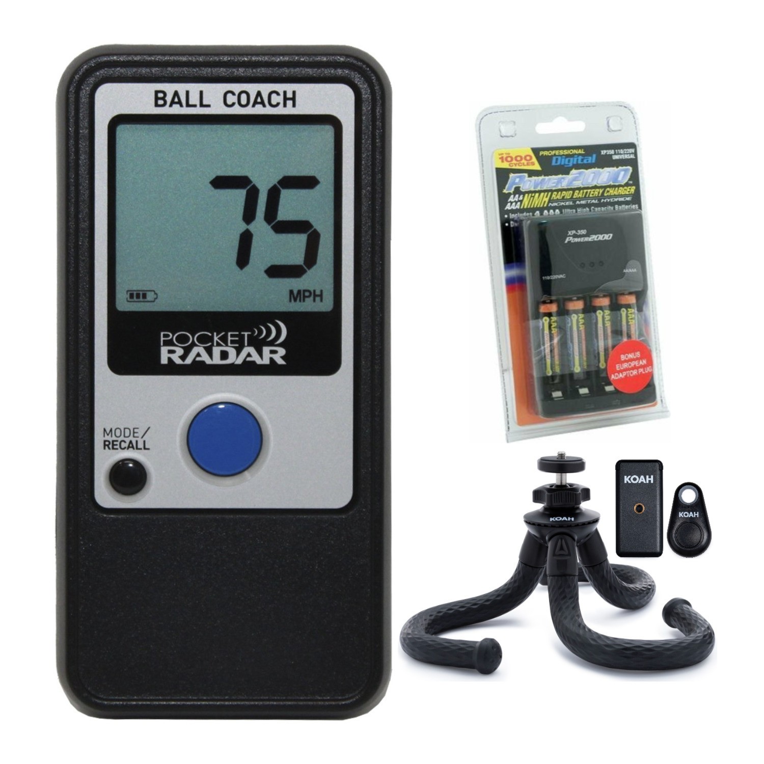 Pocket Radar Ball Coach Pro Level Speed Training Tool and Radar Gun Bundle