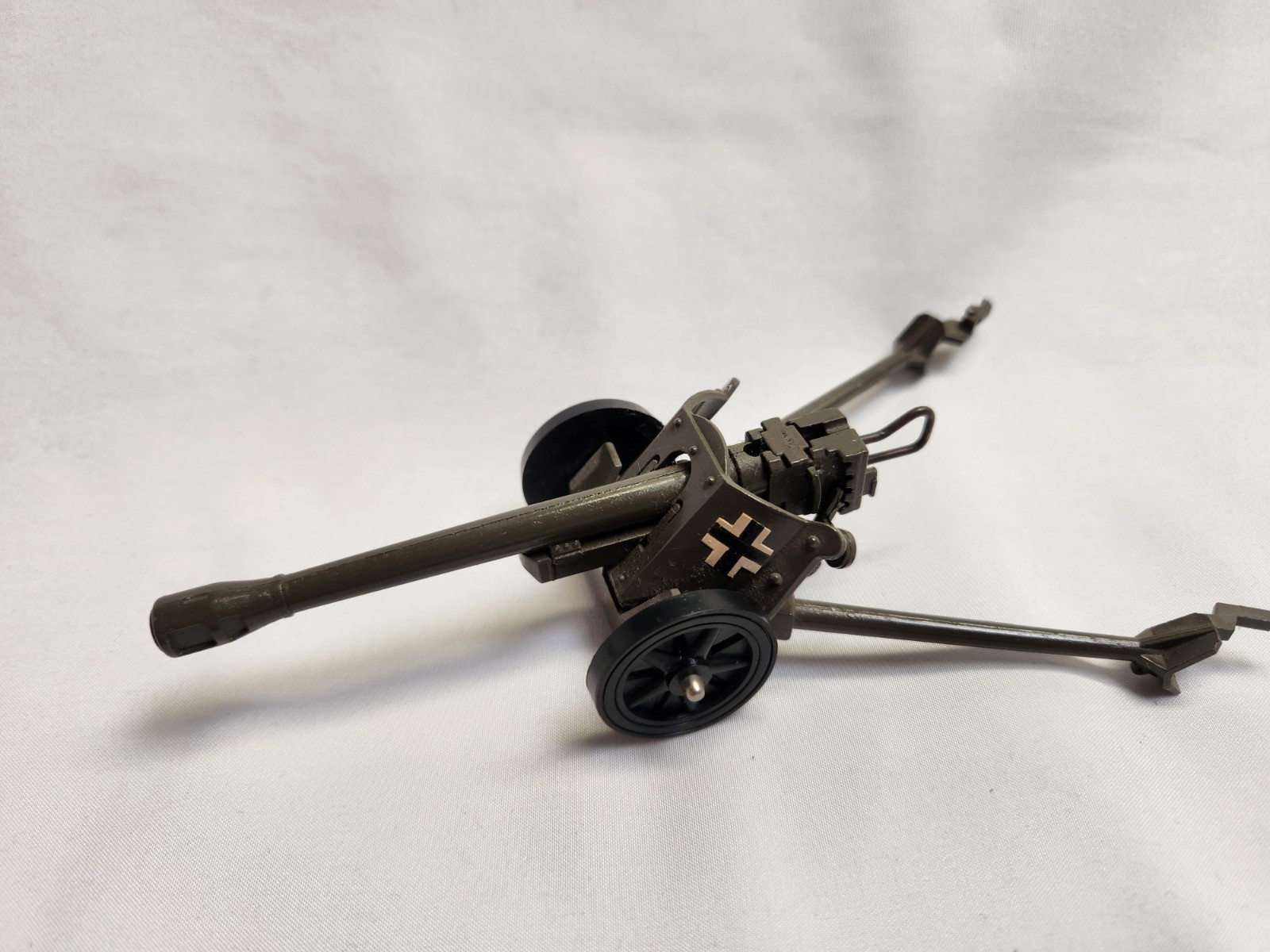 Vintage Rare 1970's Britains 9732 PAK38 German Army Field Gun Anti-Tank Diecast