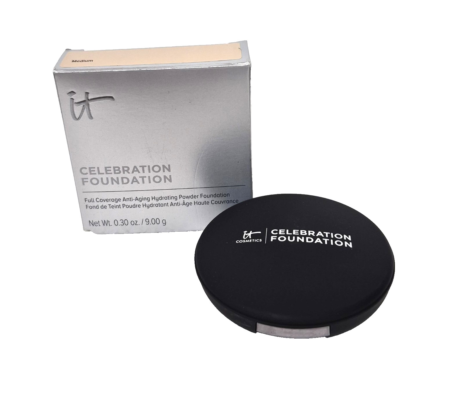 IT CELEBRATION FOUNDATION 0.30oz FULL COVERAGE HYDRATING POWDER in MEDIUM