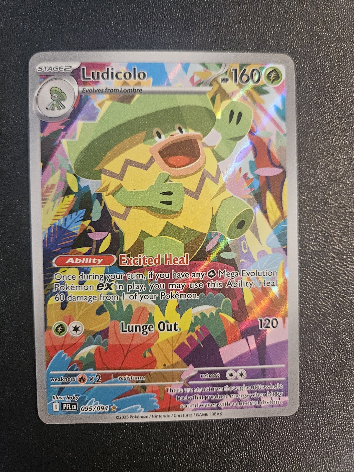 Ludicolo 095/094 Me02: Phantasmal Flames Holo