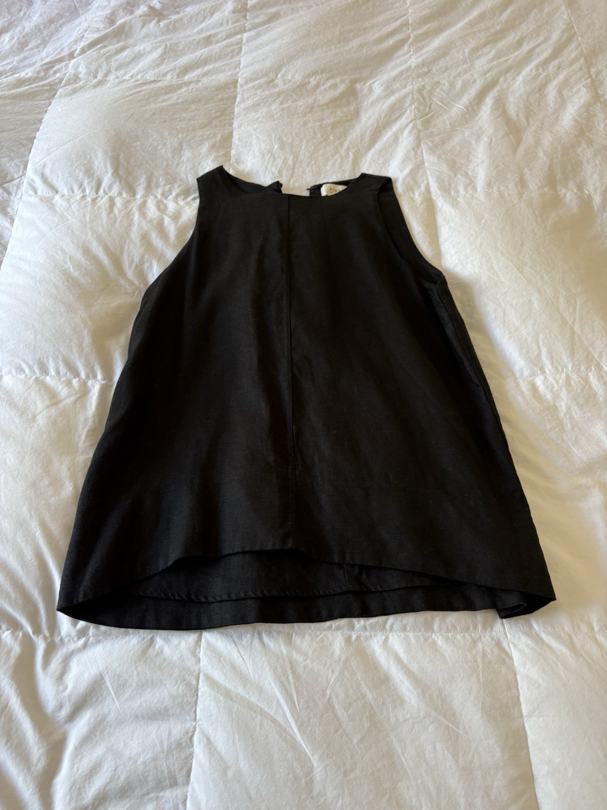 Dissh Meg Black Linen smock top 6