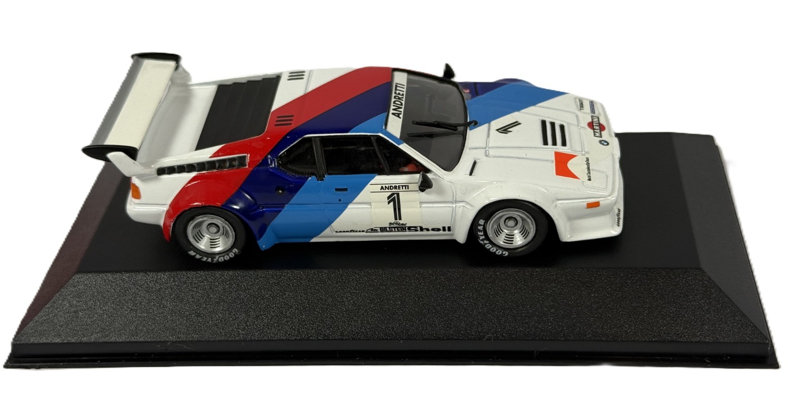 Quartzo 1:43 BMW M1 Procar #1 Mario Andretti - Monza 1979 - Diecast Model 3038