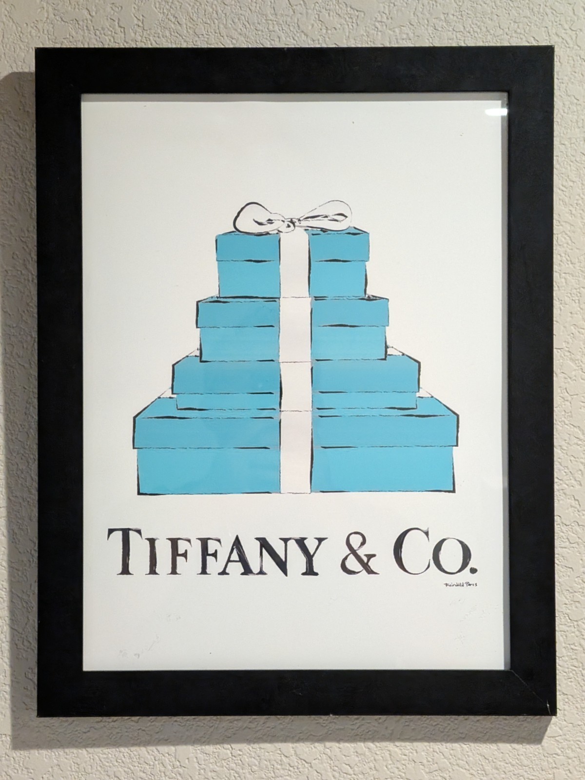 TIFFANY & CO WALL ART PRINT 13.5\