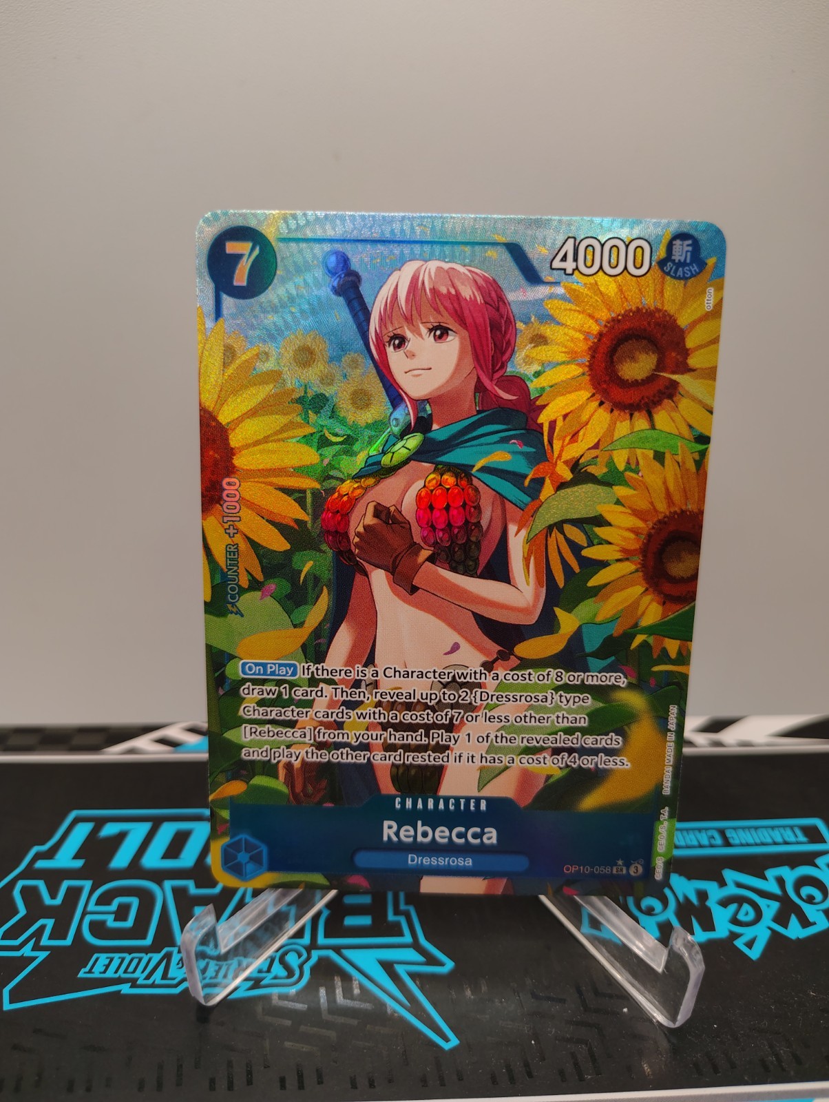 One Piece TCG Royal Blood OP-10 Rebecca SR Alt Art Parallel OP10-058 NM / Mint