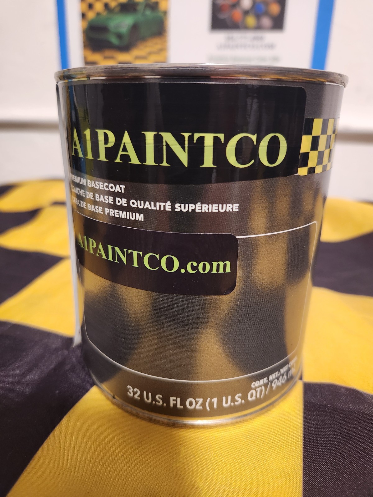 Coarse Satin Aluminum Toner #90 ⭐A1PAINTCO® Premium replaces PPG #1690 -QUART