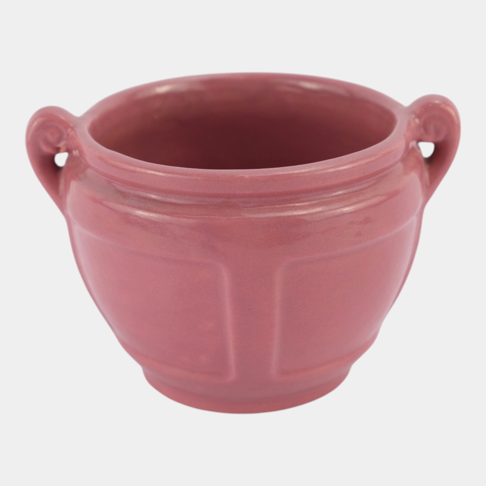 Roseville Solid Colors Rose Pink 1917 Pottery Ceramic Jardiniere Planter 548-4