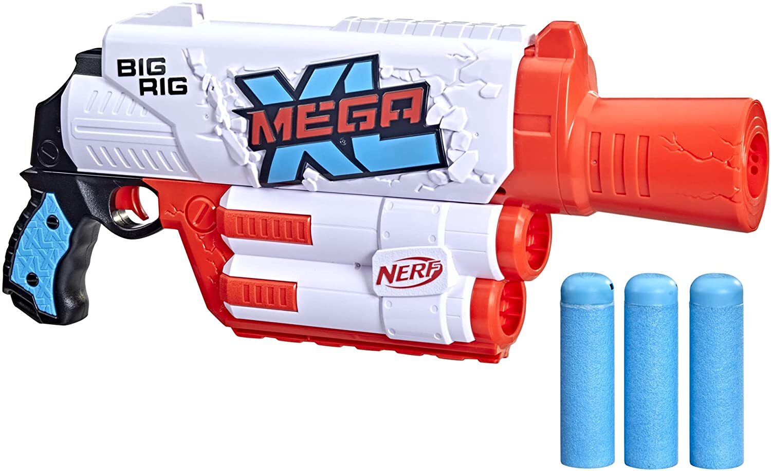 Nerf Mega XL Big Rig Blaster, Largest Nerf Mega Darts Ever, 3 Nerf Mega XL