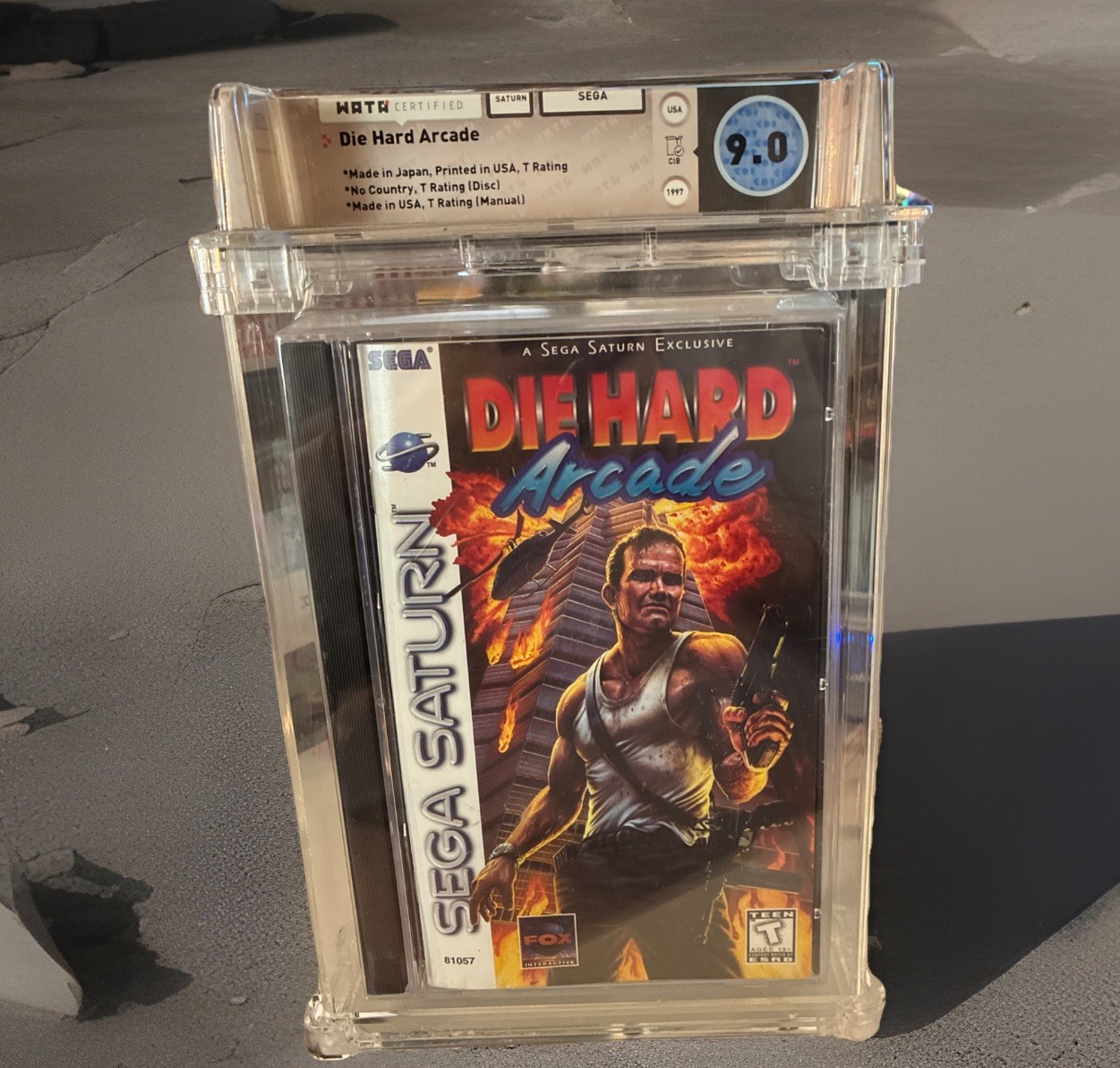 Die Hard Arcade (Sega Saturn, 1997) Wata Graded 9.0 ￼ Beautiful