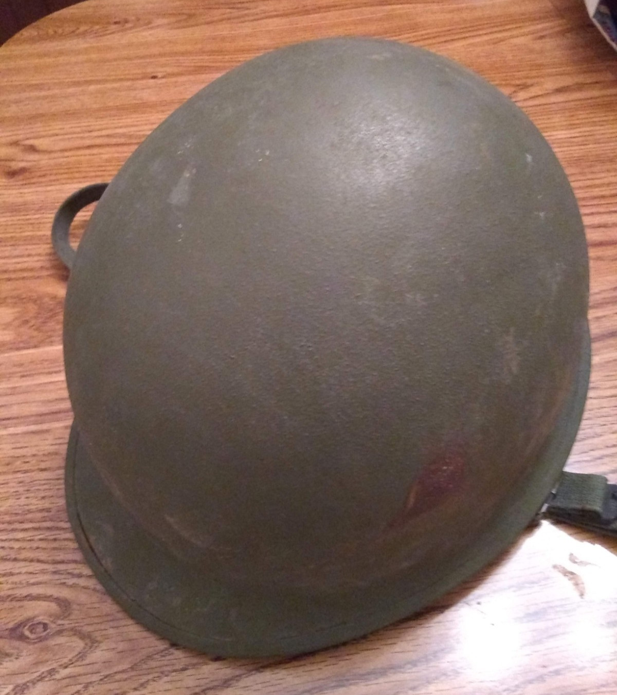 Original WWII US Army green Helmet w/ Liner WW2 Used