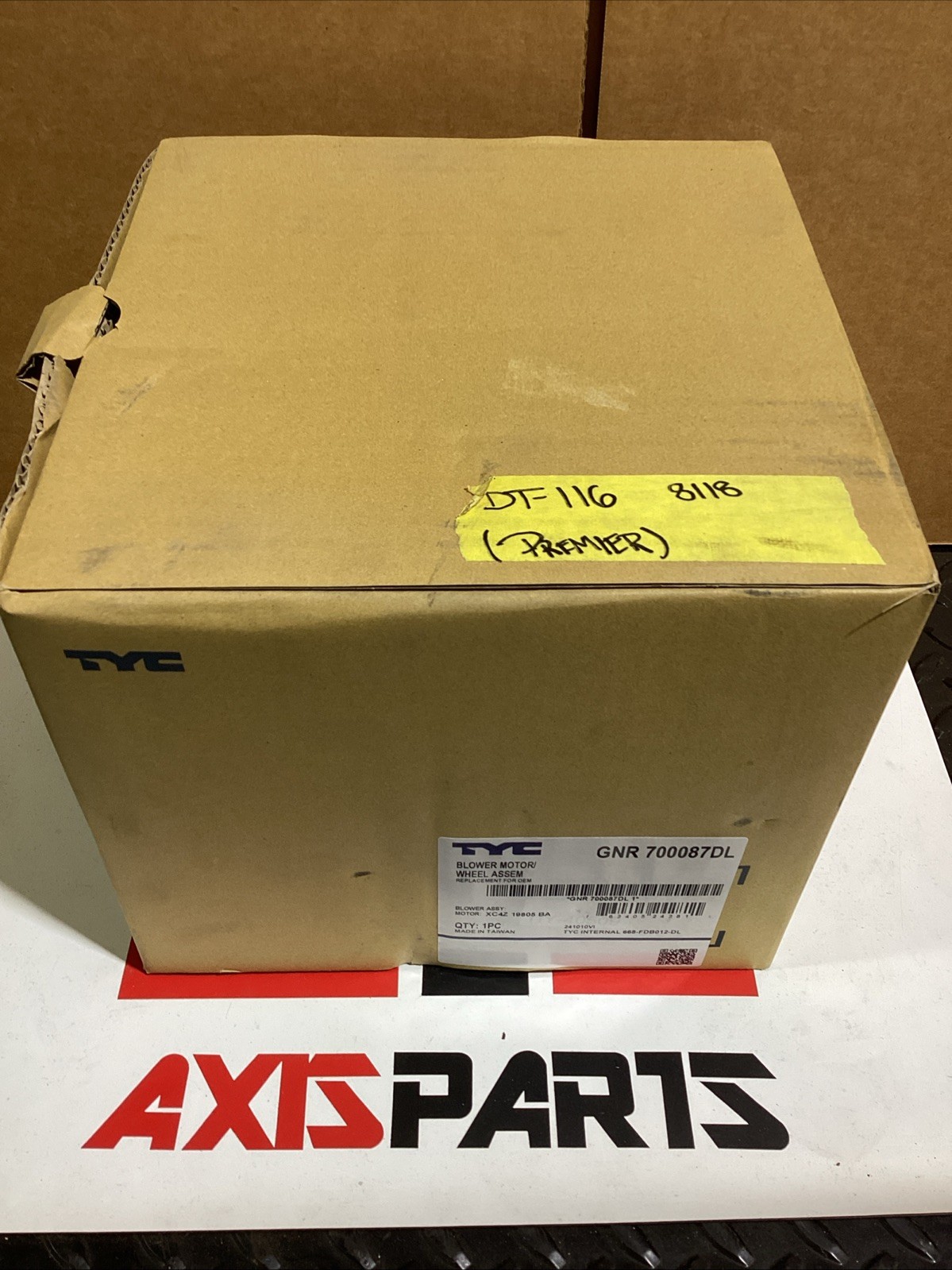 TYC HVAC BLWER MOTOR GNR 700087DL TYC HVAC BLWER MOTOR GNR 700087DL