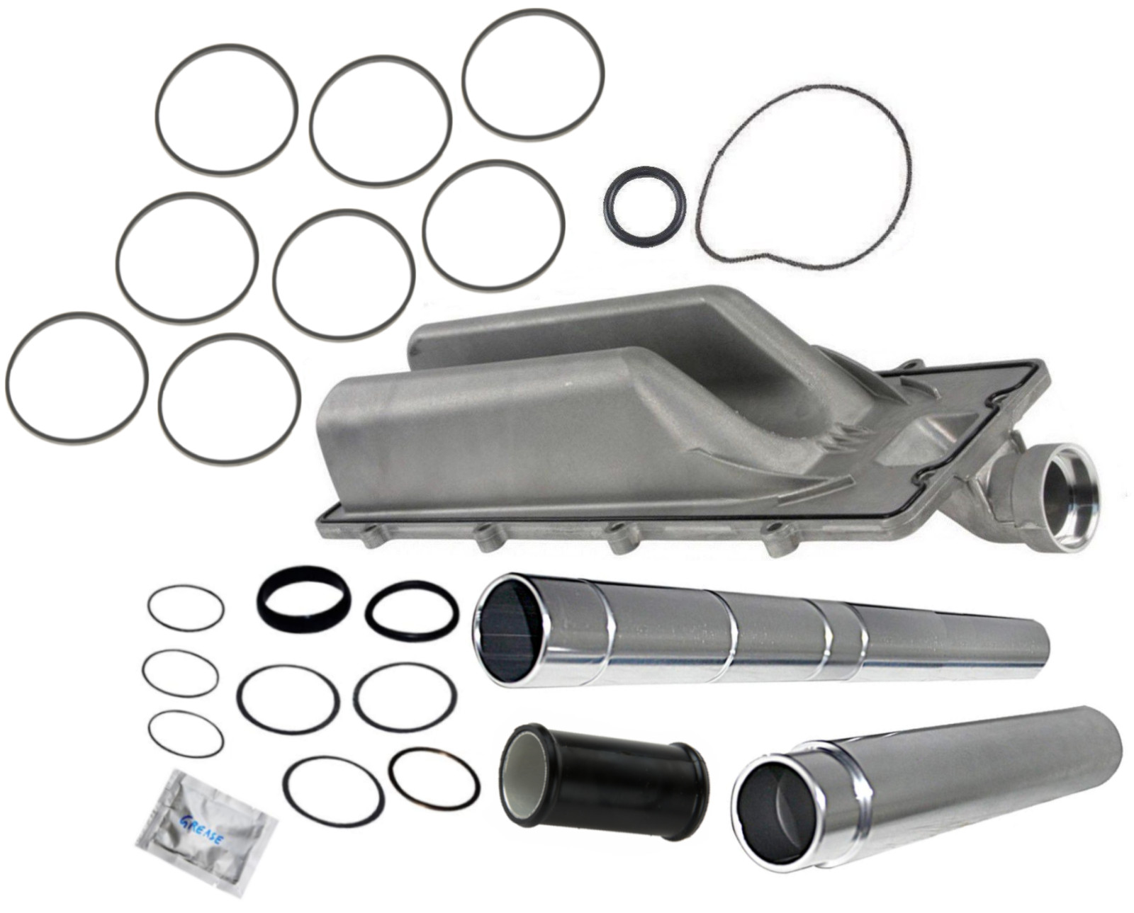 Collapsible Coolant Water Transfer Feed Pipe Complete Kit for BMW V8 06-10