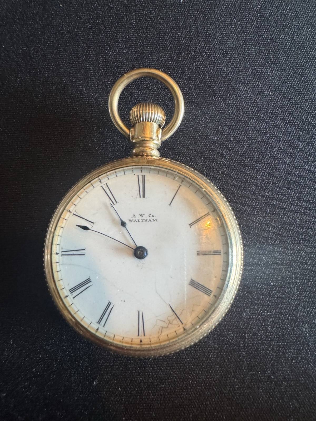 A.W. Co. Waltham Case#53442 C.W.C Co Works# 2815899 C.1886 6s, 11j A.W. Co. Waltham Case#53442 C.W.C Co Works# 2815899 C.1886 6s, 11j