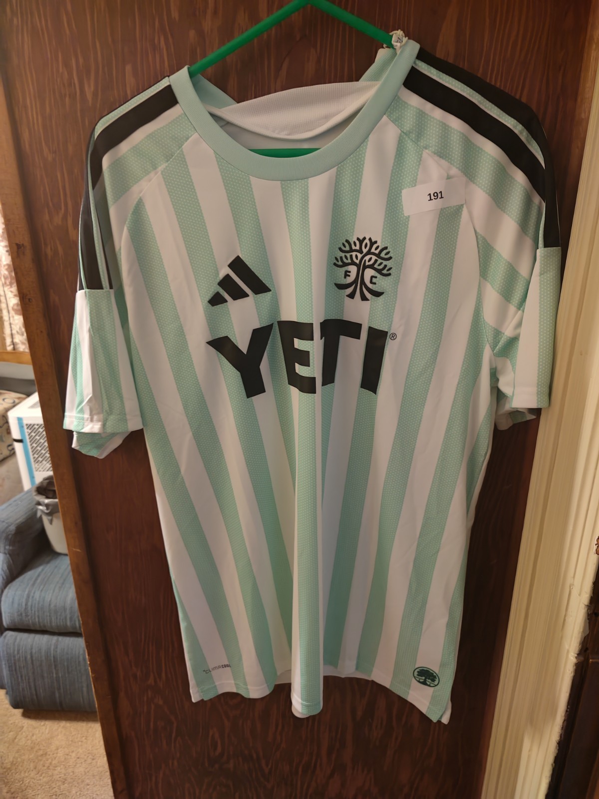 Adidas Austin FC Soccer Jersey Men\'s XL Green Slim Fit NWT