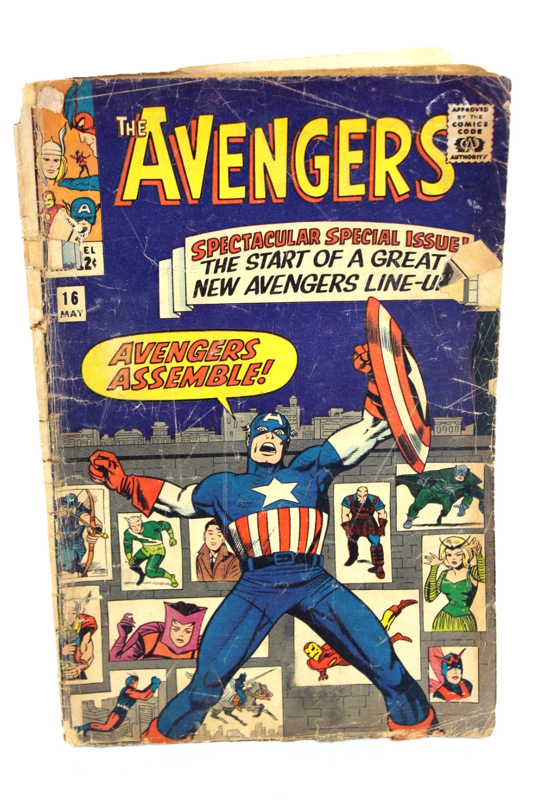Avengers #16 Hawkeye Scarlet Witch Quicksilver Join Team 1965 Marvel Comics PR