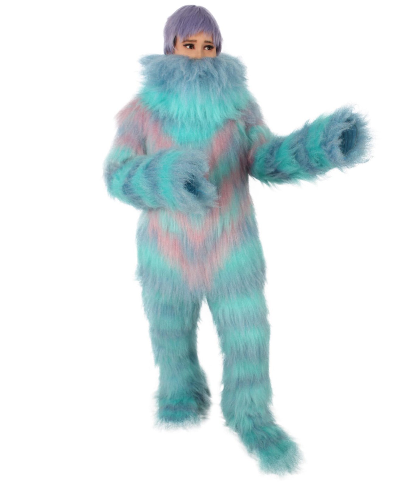 Adult Unisex Light Blue Multicolor Costume Perfect For Flame-retardant ,HC-1834