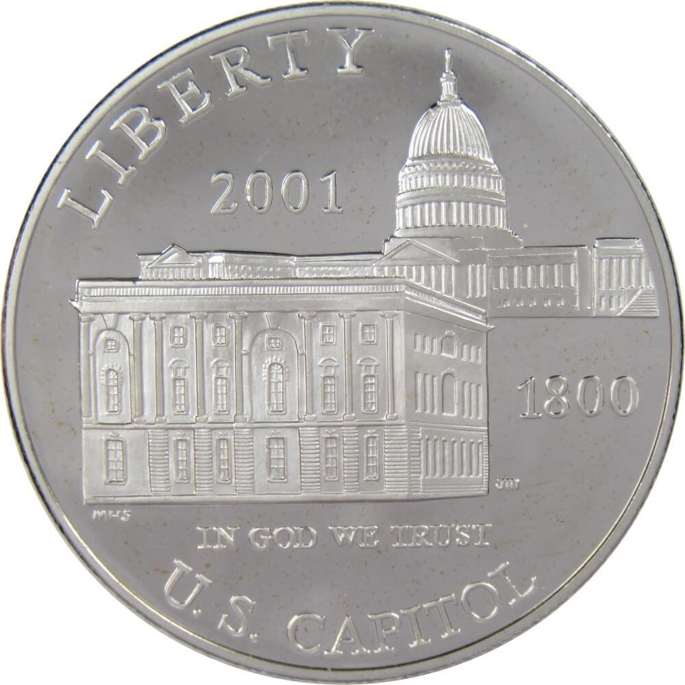 2001 P U.S. Capitol Visitor Center Commemorative Silver Dollar Proof