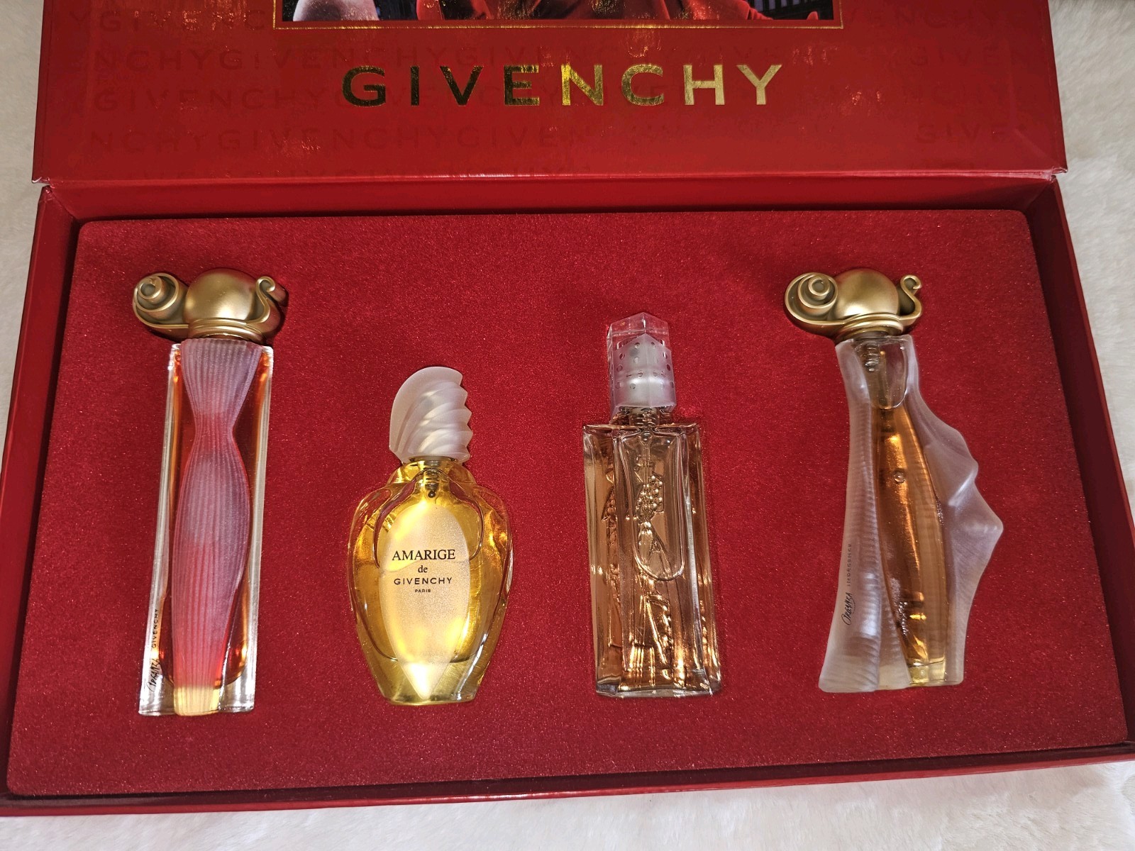 Vintage Les Étoiles de Givenchy 4pc Luxury Travel Spray Set – .5 oz Each