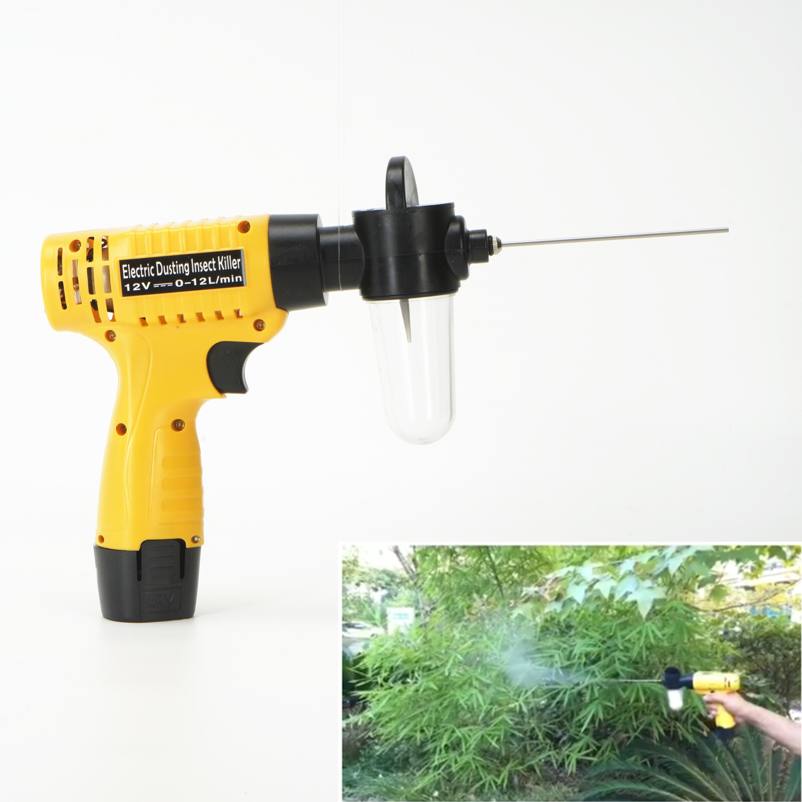 12V Electric Termite Killer Duster Handheld Pest Control Spray US Plug New