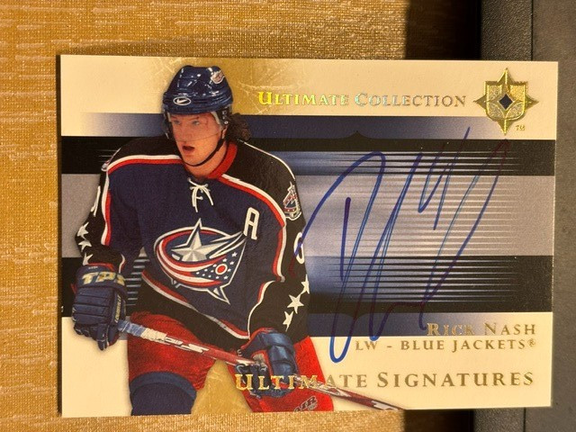 05-06 Ultimate Collection Rick Nash Signatures Auto SP Blue Jackets US-RN 05-06 Ultimate Collection Rick Nash Signatures Auto SP Blue Jackets US-RN
