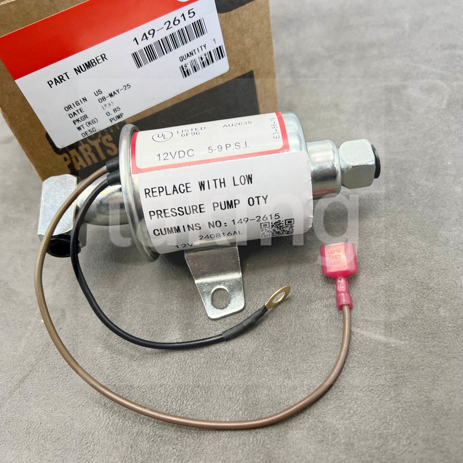 Brand New 12V Fuel Pump for 149-2615 A029F893 A047N919 Cummins Onan Generator Brand New 12V Fuel Pump for 149-2615 A029F893 A047N919 Cummins Onan Generator