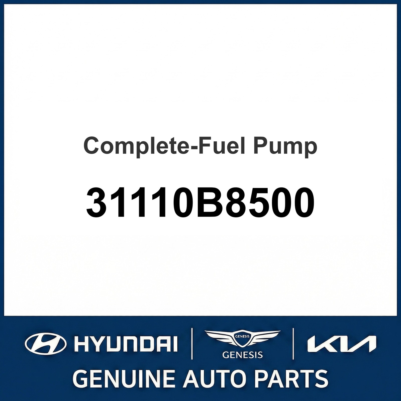 2013-2019 Hyundai Santa Fe Complete-Fuel Pump OEM New 31110B8500 2013-2019 Hyundai Santa Fe Complete-Fuel Pump OEM New 31110B8500
