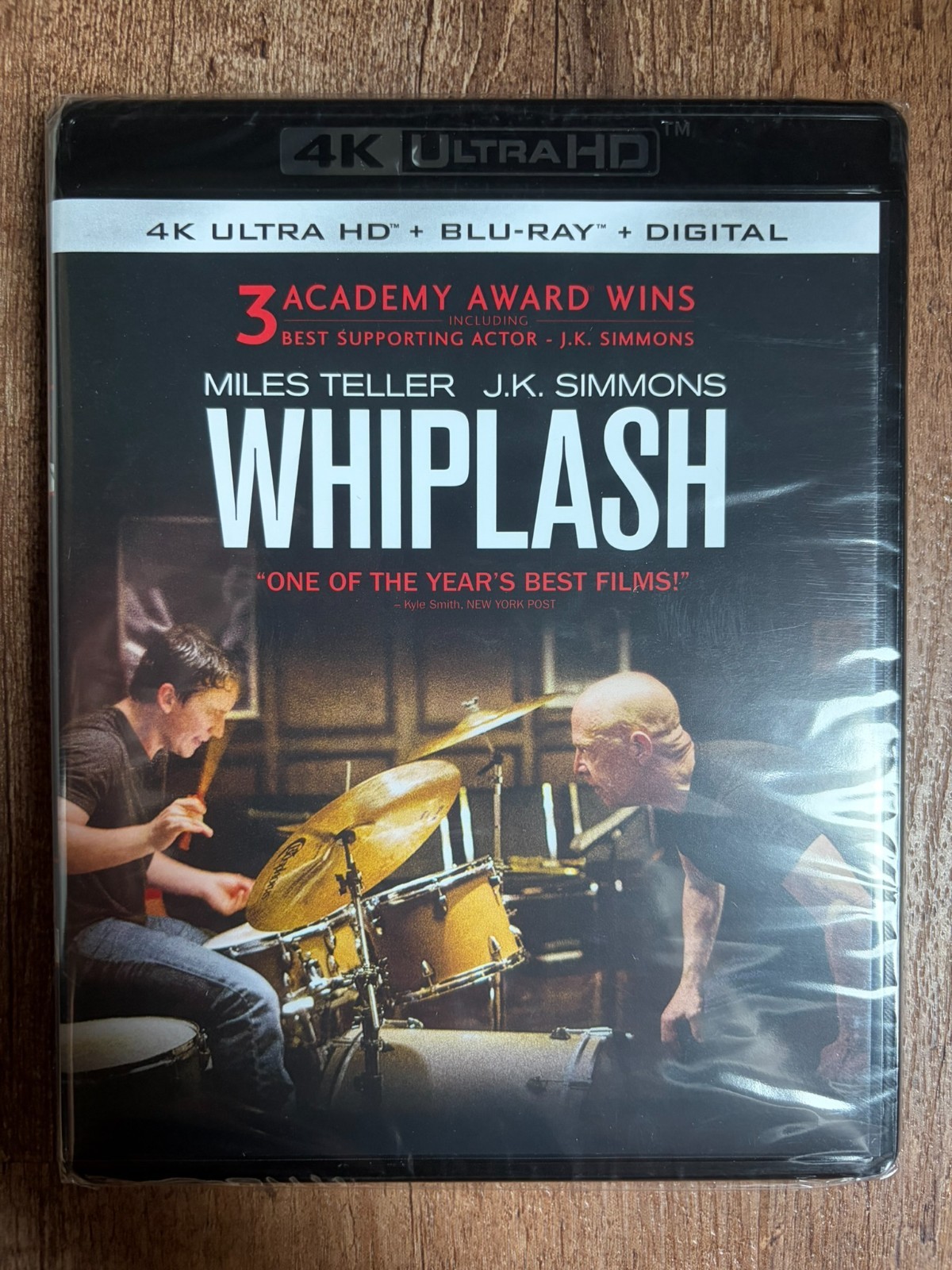 Whiplash (4K UHD + Blu-ray + Digital, 2014, Region Free) *BRAND NEW/SEALED*