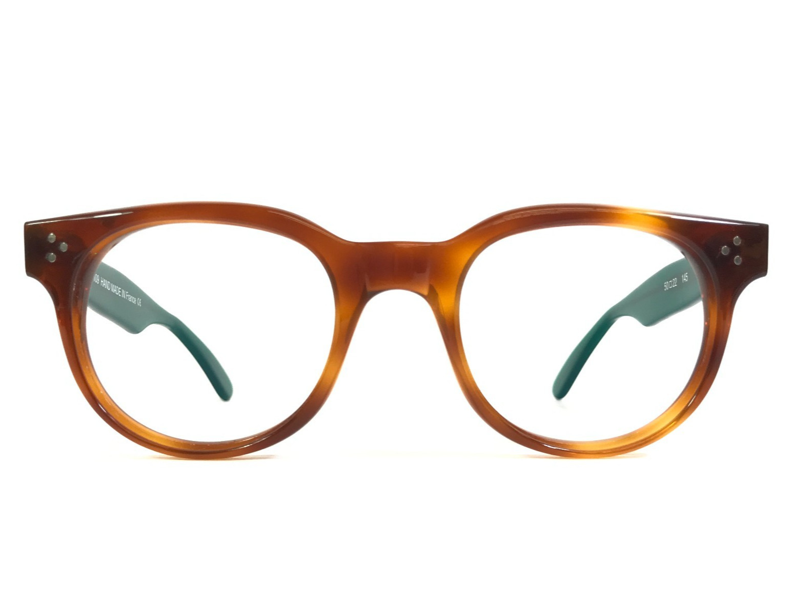 Vintage See Eyewear Eyeglasses Frames 7109 Tortoise Brown Green FDR 50-22-145