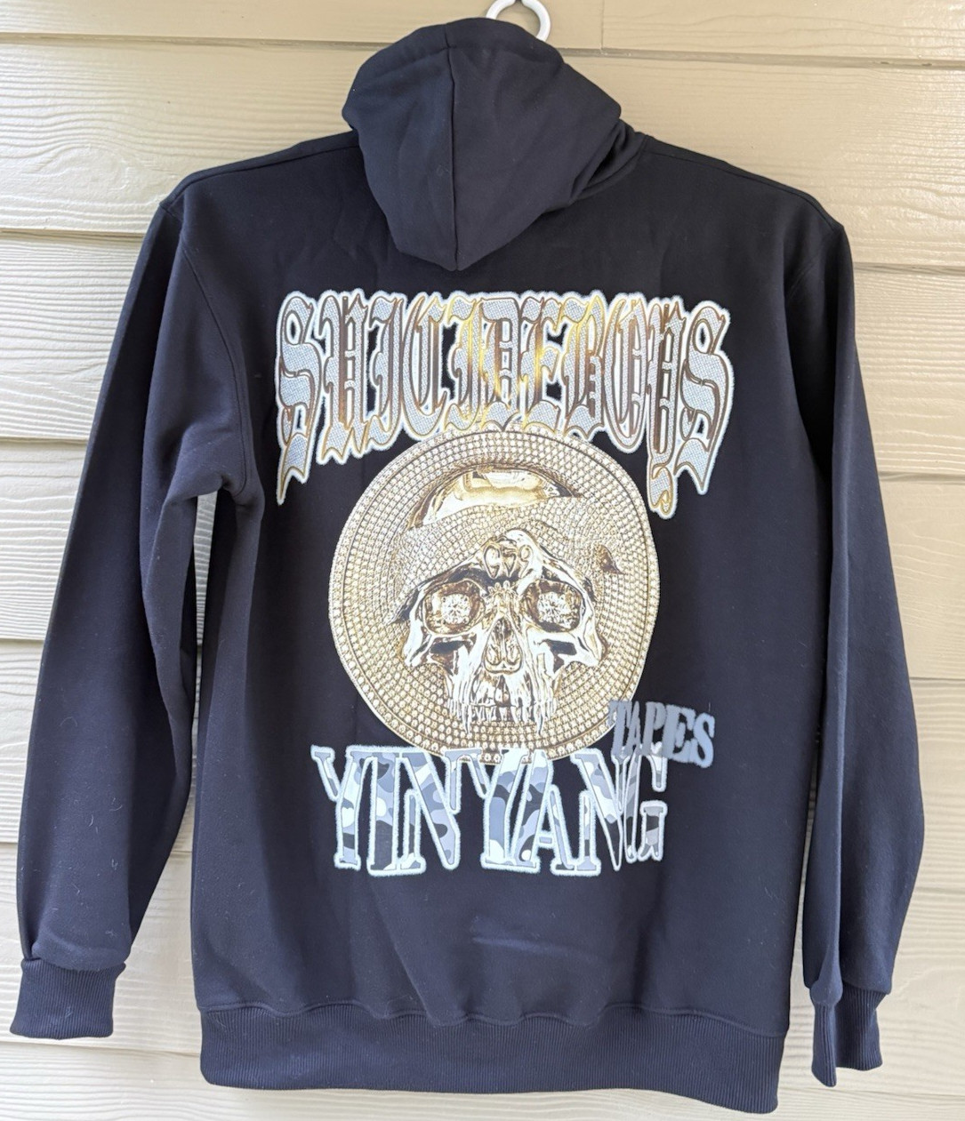 Rare 2023 $uicideboy$ G59 Records Yin Yang Tapes Hoodie SuicideBoys Black Size L