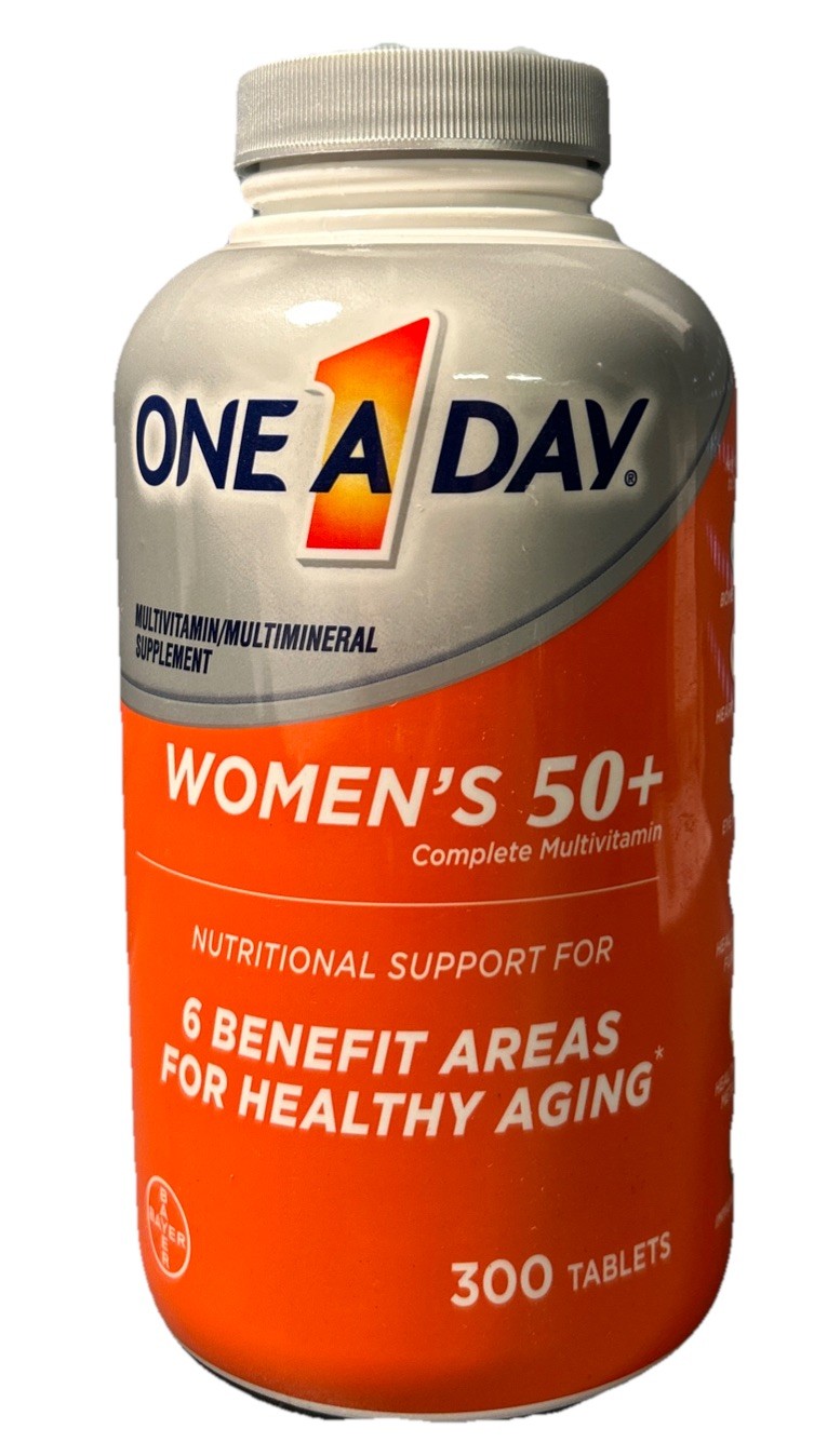 One A Day Women's 50+ Multivitamin 300 Tablets Exp 10/2027 One A Day Women's 50+ Multivitamin 300 Tablets Exp 10/2027