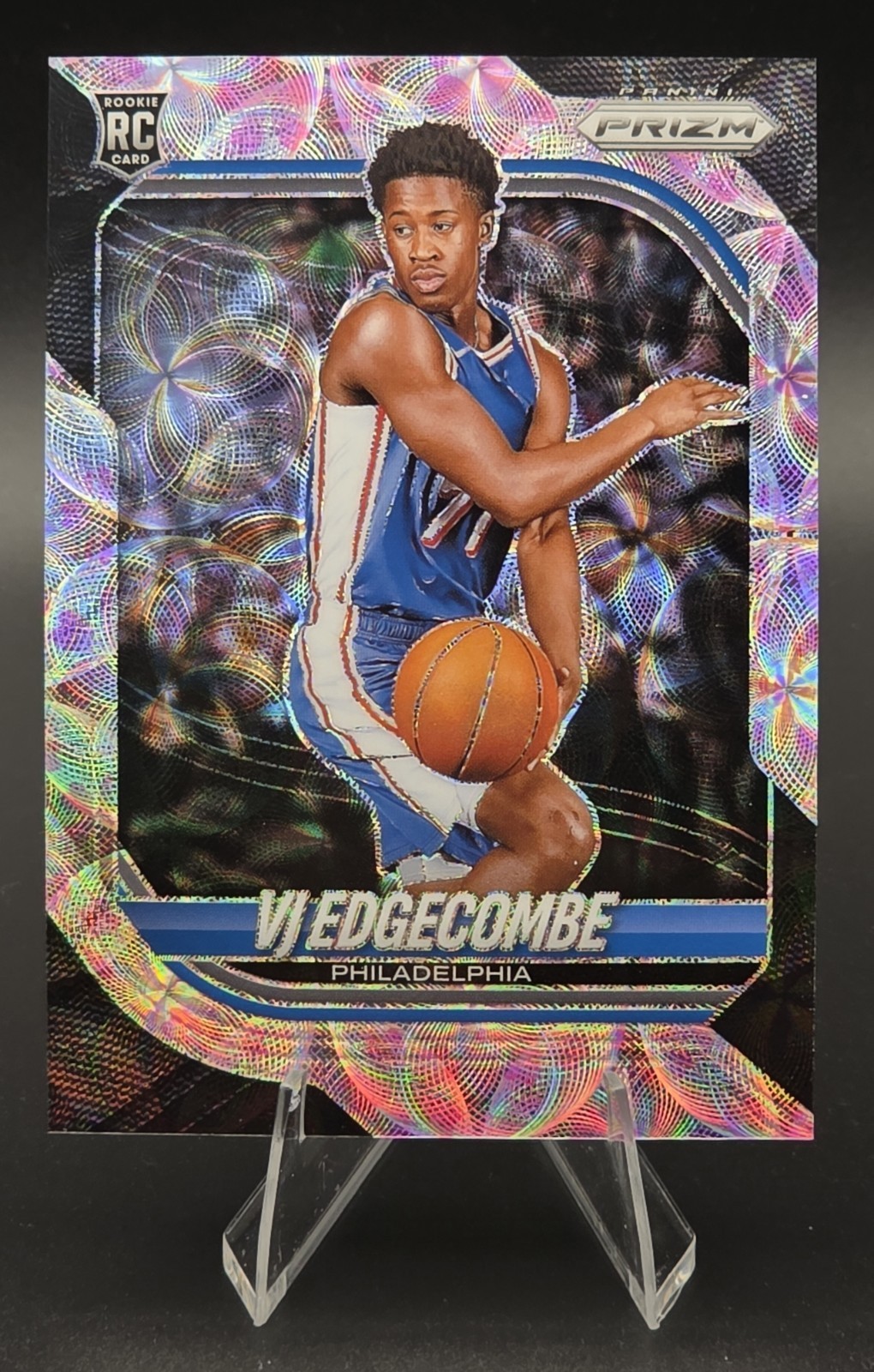 2025-26 Panini Prizm VJ Edgecombe RC Cherry Blossom Rookie #/20 76ers