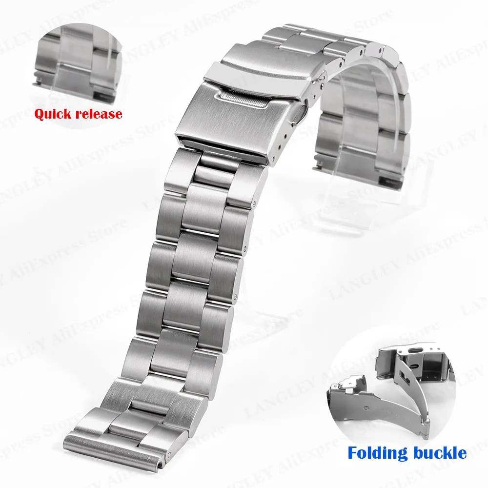 Solid Stainless Steel for Oyster Watch Strap for Seiko SKX007/009 Straight End D Solid Stainless Steel for Oyster Watch Strap for Seiko SKX007/009 Straight End D