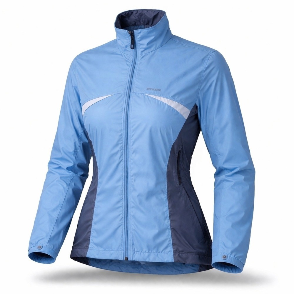 Patagonia Women\'s Light Blue and Dark Gray Windbreaker