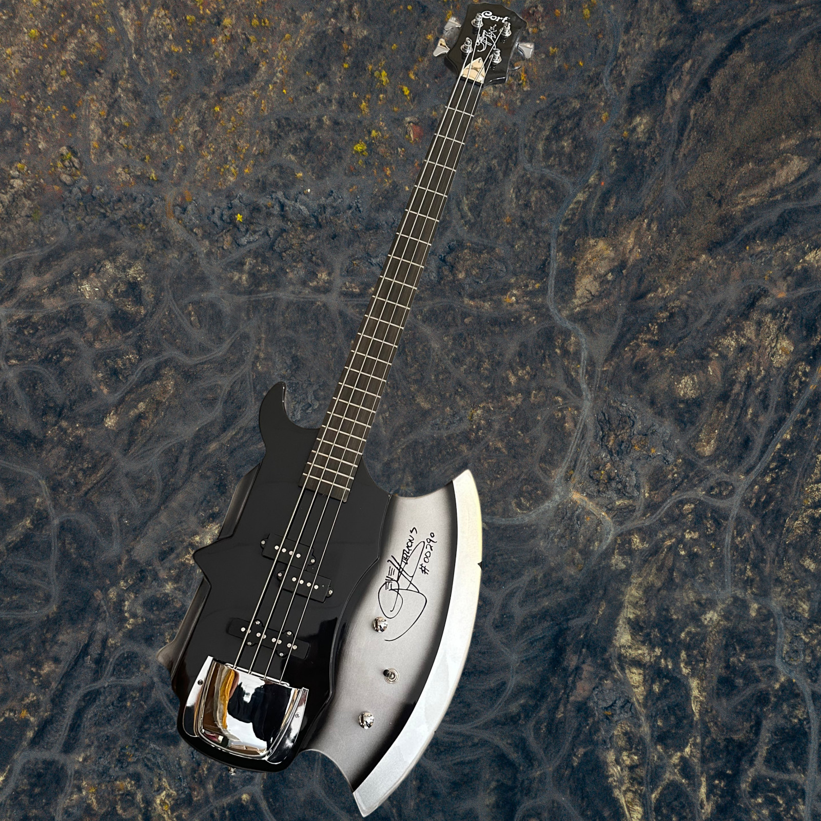 Ship US Cort Gene Simmons Axe Bass 4-String Electric guitar Signature Maple neck Ship US Cort Gene Simmons Axe Bass 4-String Electric guitar Signature Maple neck
