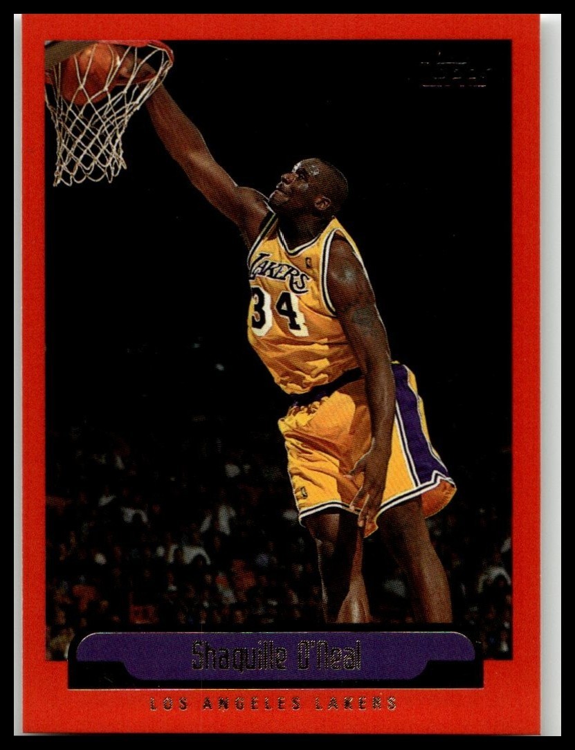 1999-00 Topps #23 Shaquille O'Neal Los Angeles Lakers HOF 1999-00 Topps #23 Shaquille O'Neal Los Angeles Lakers HOF