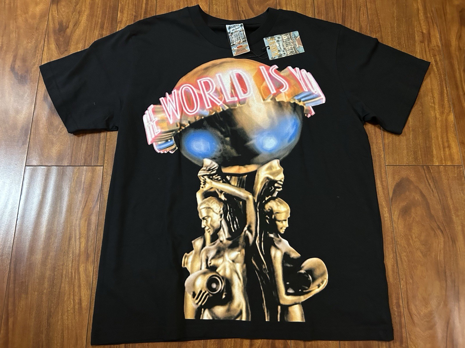 Scarface X Shoe Palace The World 🌎 Is Yours Double Sided T Shirt M