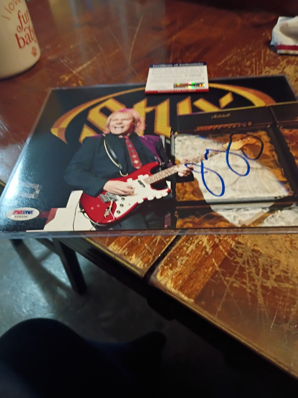 JAMES YOUNG HAND SIGNED 8x10 PHOTO STYX ORIGINAL GUITARIST PSA DNA COA