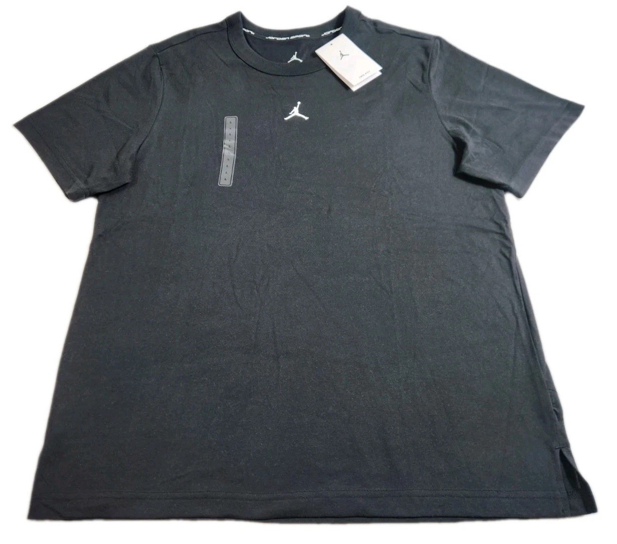 Jordan Sport Performace Shirt Men Size Large Black Short Sleeve Slim Fit New NWT