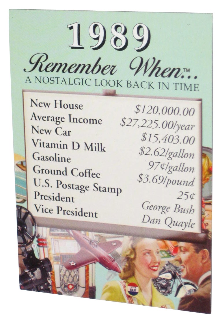 1989 Remember When A Nostalgic Look Back In Time History Magnet