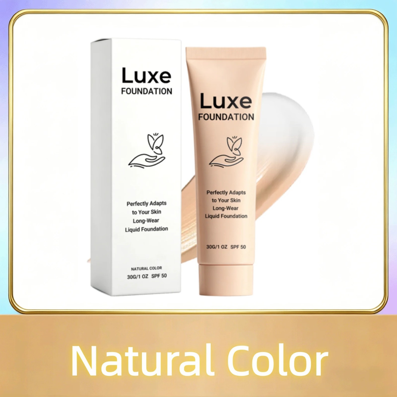 Luxe Color Changing Foundation - Instantly Adapt to Your Skin Tone - Medium 30ml