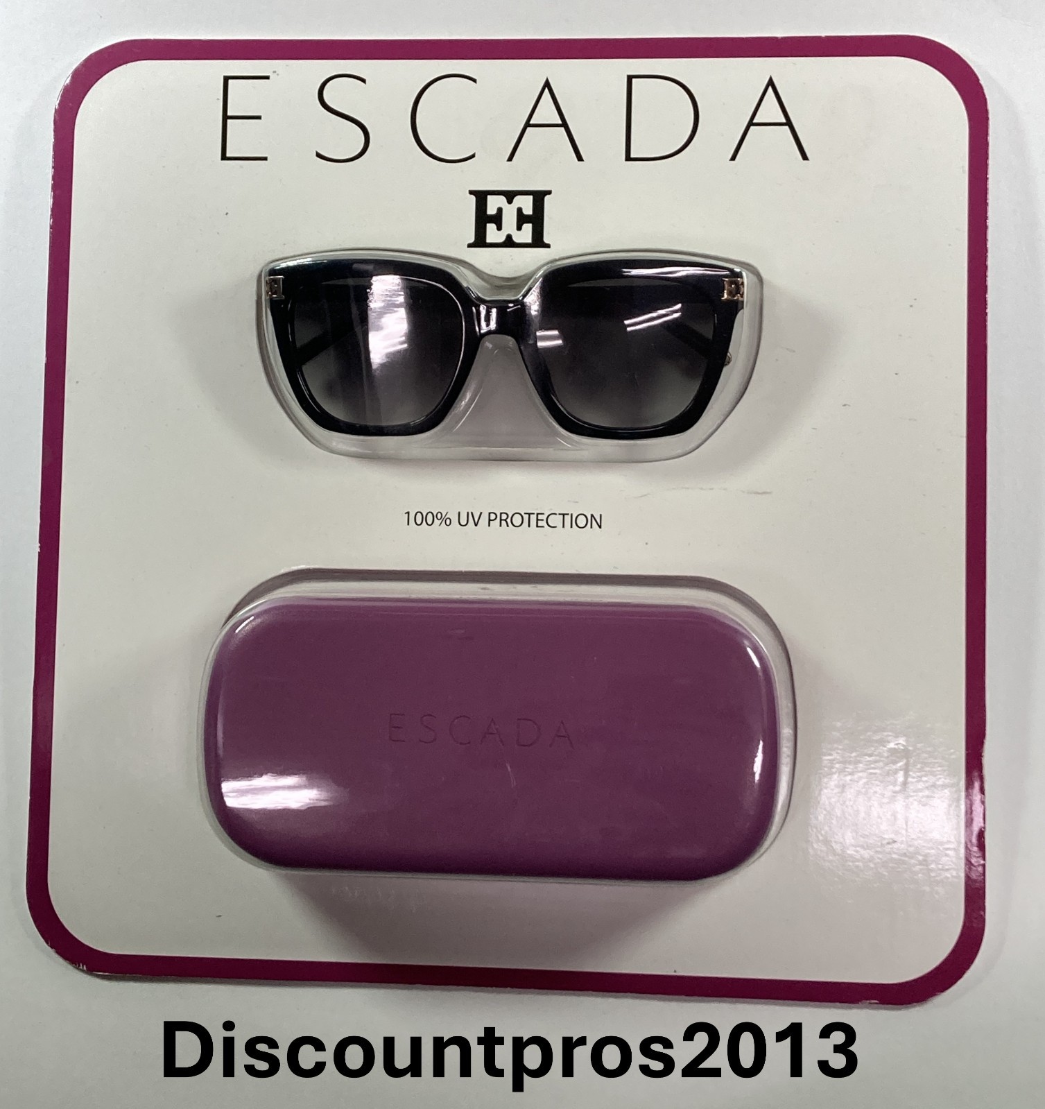 Escada Sunglasses Gradient w/ Case 100% UV Protection Women