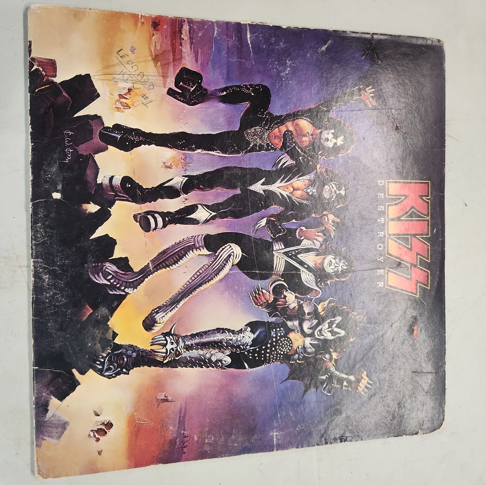 KISS 1976 Destroyer Hard Rock Album Vinyl LP Record.  Casablanca 