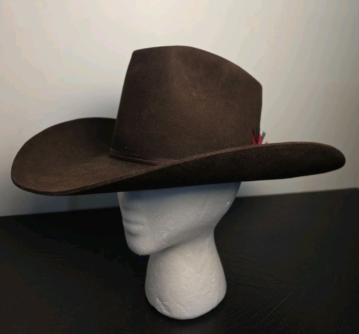 Vintage Resistol Stagecoach Cowboy Hat Size 7 1/4 Brown Felt Self-Conforming