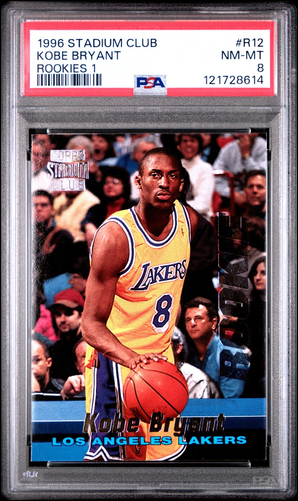 1996 Stadium Club Rookies 1 #R12 Kobe Bryant PSA 8 