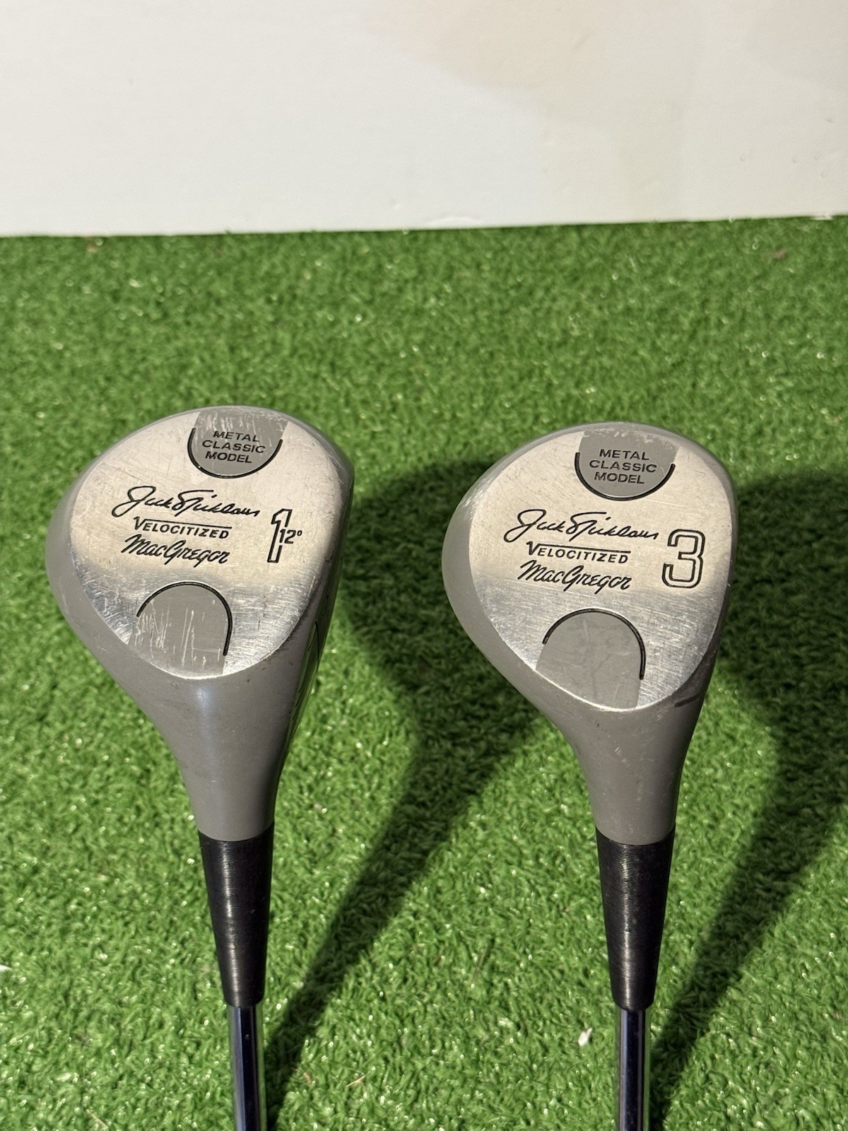 Vintage MacGregor Jack Nicklaus Metal Classic Model 1 Wood & 3 Wood R-Flex RH Vintage MacGregor Jack Nicklaus Metal Classic Model 1 Wood & 3 Wood R-Flex RH